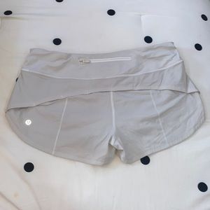Lululemon Light grey speed shorts
